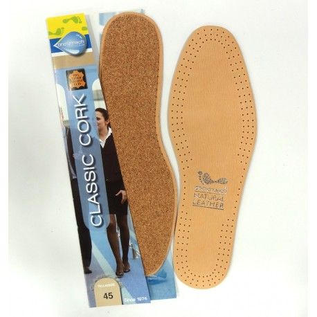 Plantillas de piel y corcho Classic Cork